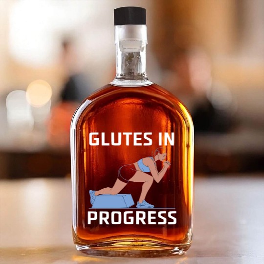 Bulgarian Squat Exercise Fitness Workout Gym Whiskey Bottles