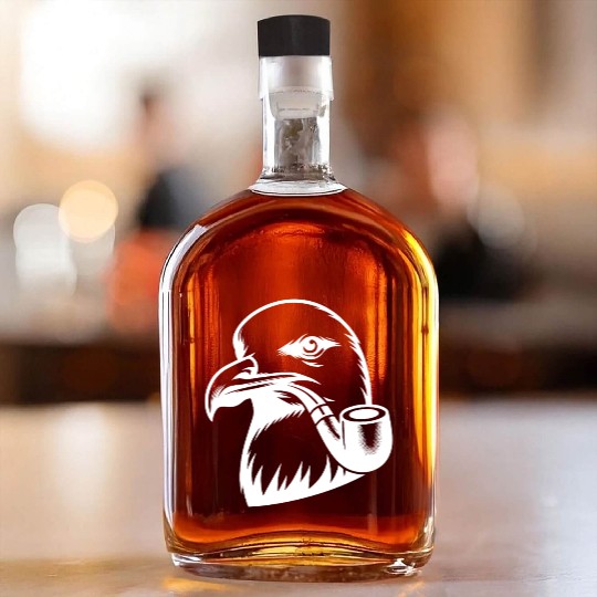 Seagull With Nordic Nautical Charisma Whiskey Bottles