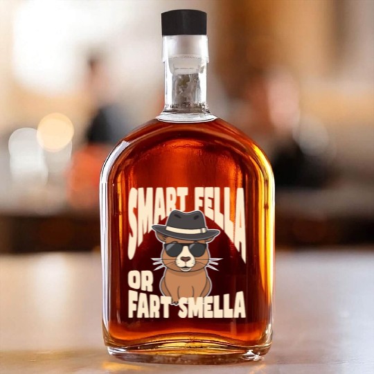 Smart Fella or Fart Smella – Capybara Knows Best Whiskey Bottles