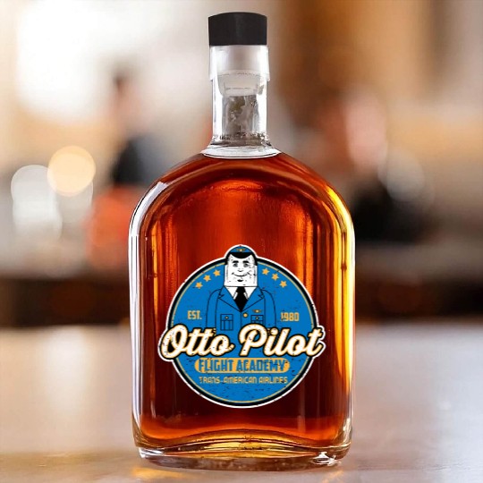 Otto Pilot flight academy Whiskey Bottles