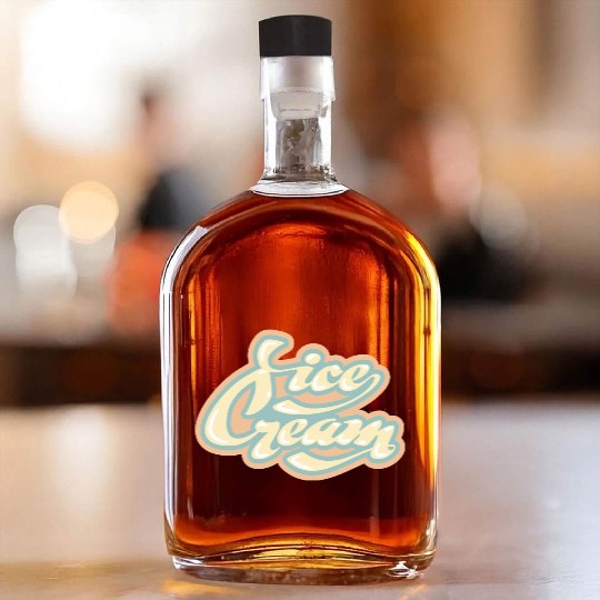 Whimsical Ice Cream Delight Whiskey Bottles