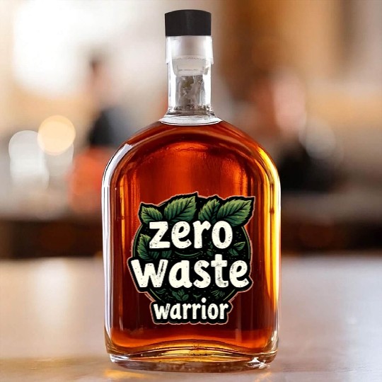 Zero Waste Warrior Badge Whiskey Bottles