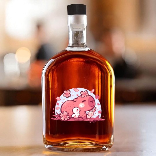 Pink Spring Friends Whiskey Bottles
