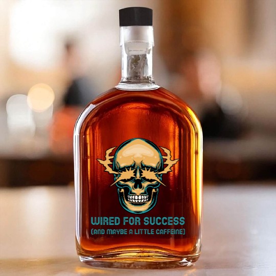 Wired for success (and maybe a little caffeine) Whiskey Bottles