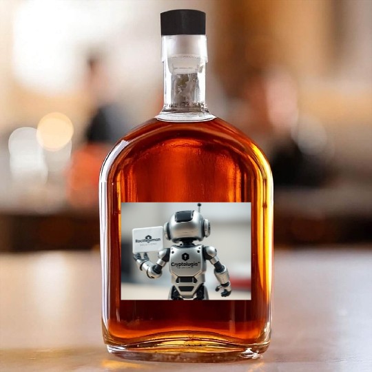 Rocketman Robot Whiskey Bottles