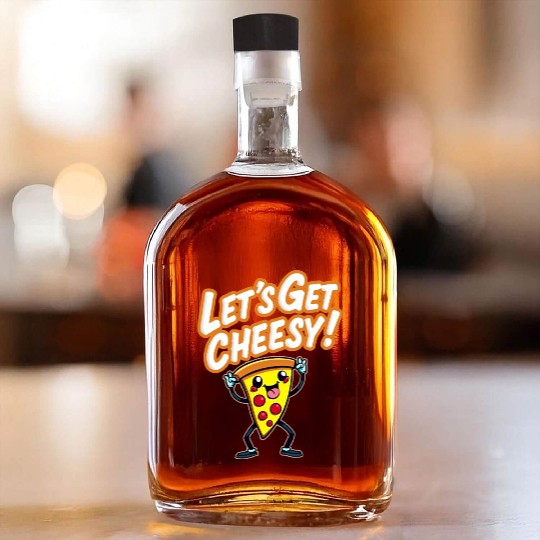 Let s Get Cheesy Whiskey Bottles