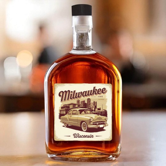 Milwaukee Souvenir and Travel Gift Idea Whiskey Bottles