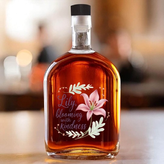 Lily, blooming with kindness Whiskey Bottles