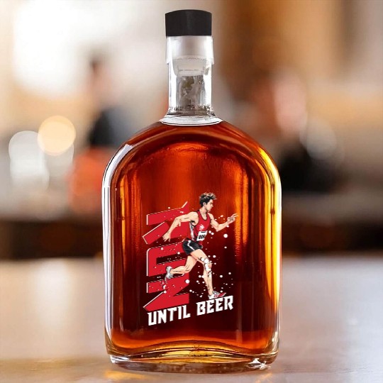 Marathon Marathoner Running Run Until Beer Whiskey Bottles