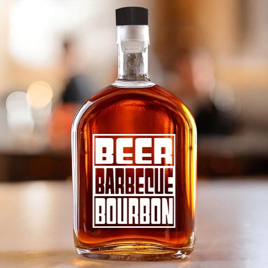 Beer Barbeque Bourbon Whiskey Bottles