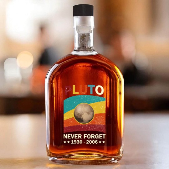 Pluto Never Forget Tribute 1930-2006 Whiskey Bottles