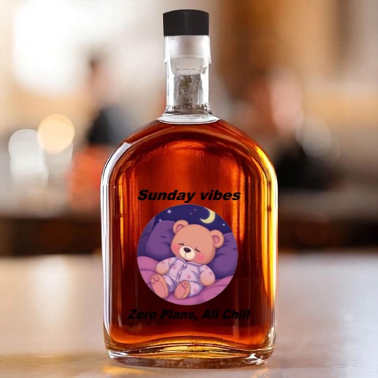 Sunday Vibes: Zero Plans, All Chill Whiskey Bottles