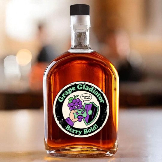 Grape Gladiator Berry Bold Gamer Whiskey Bottles