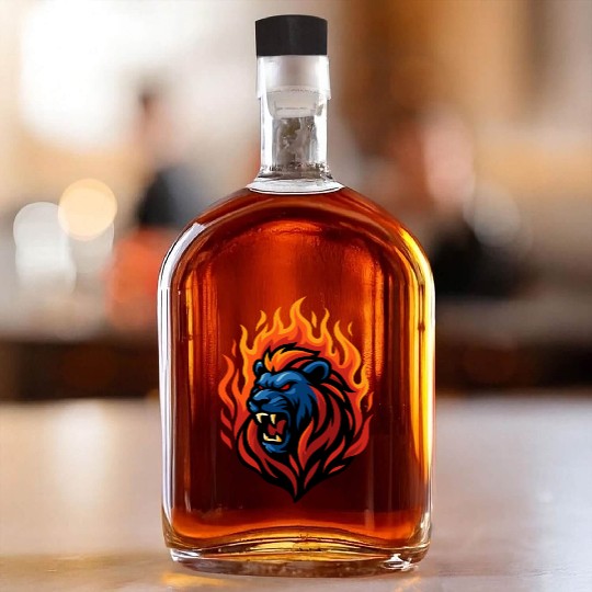 Lion – Roaring Blaze | Urban Zodiac Mascot Whiskey Bottles