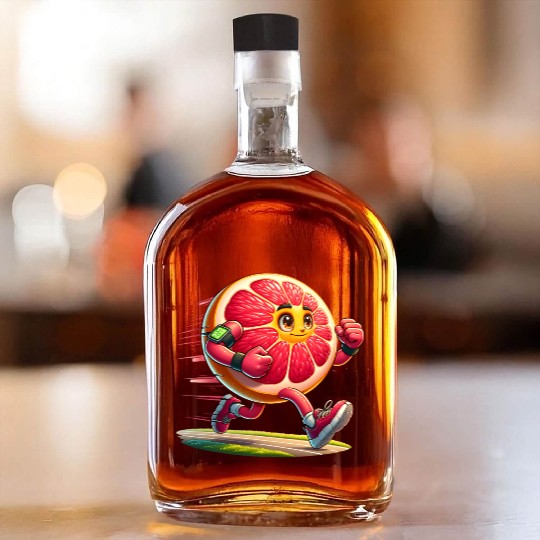 Running Grapefruit Power – Sporty Citrus in Motion Whiskey Bottles
