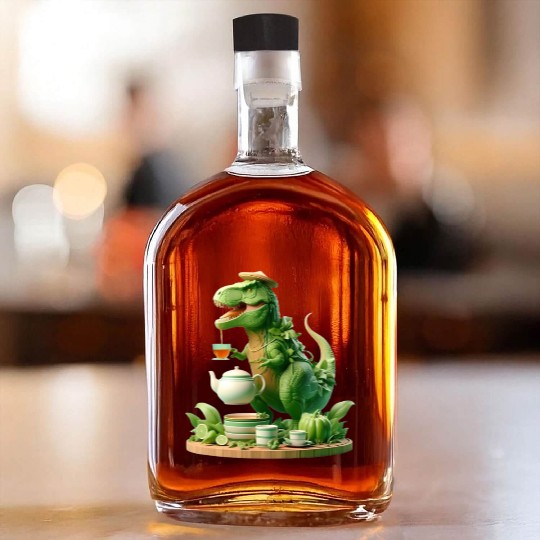 Whiskey Bottles Tea Rex - Thé mignon et amusant Sticker