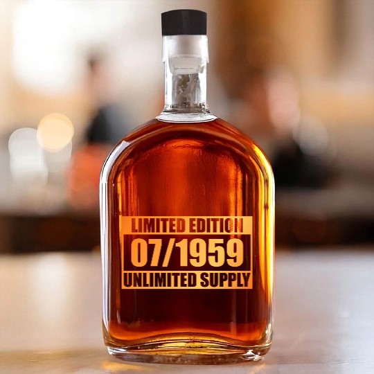 66th birthday Limited Edition - ꝏ Supply 07/1959 Whiskey Bottles