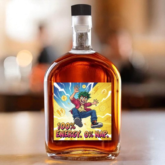 Lemon Bolt No Sleep. Just Zaps Whiskey Bottles