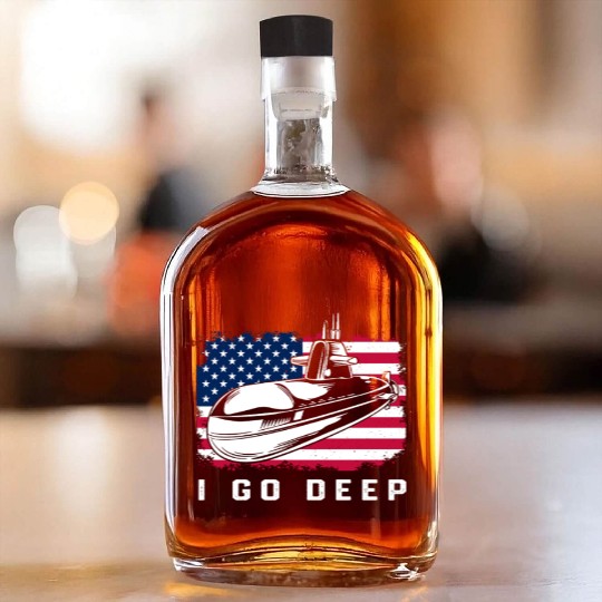 Patriotic American Submarine Veteran Whiskey Bottles