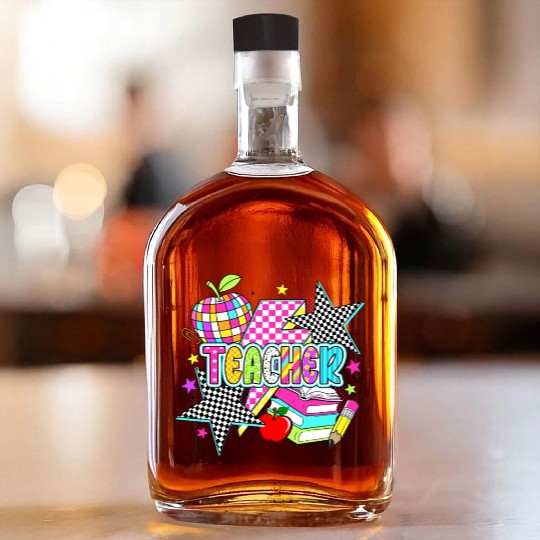 Retro Teacher Preppy Teacher Whiskey Bottles