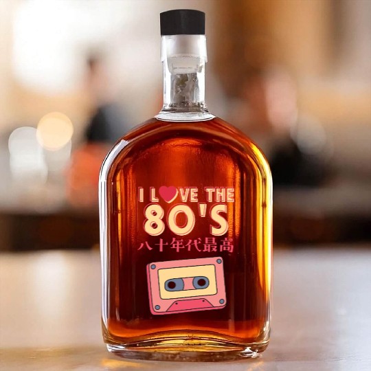 80s Retro Cassette Tape Whiskey Bottles