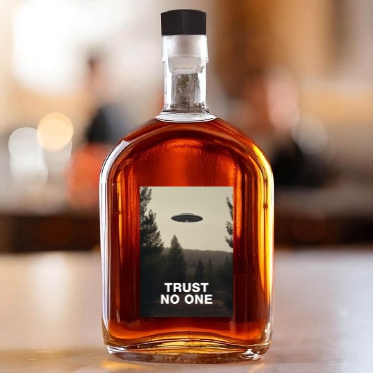 Trust No One/The X-Files poster, S01E24 1994 Whiskey Bottles