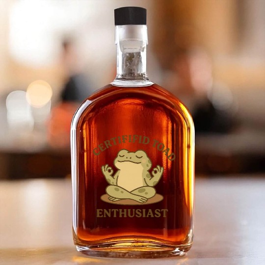 Certififid Toad Enthusiast Whiskey Bottles
