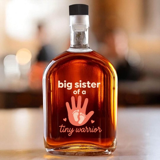 NICU Sibling Preemie Big Brother Big Sister Whiskey Bottles