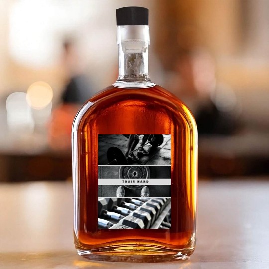 Train Hard Whiskey Bottles