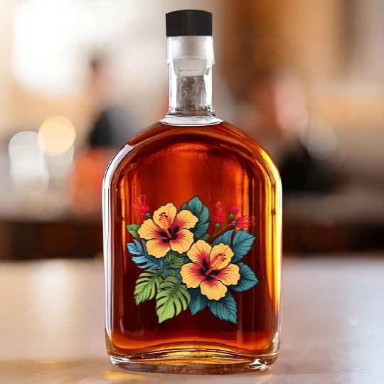 Hibiscus Whiskey Bottles