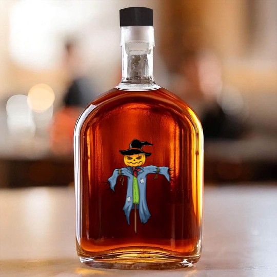 spooky scarecrow Whiskey Bottles