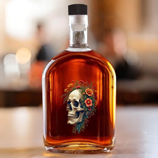 Eco Skull ❘ Nature Vibes ✦ Rebirth Whiskey Bottles