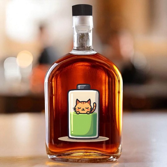 Cat Nap Battery Whiskey Bottles