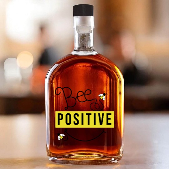 Bee Positivity Inspirational Whiskey Bottles