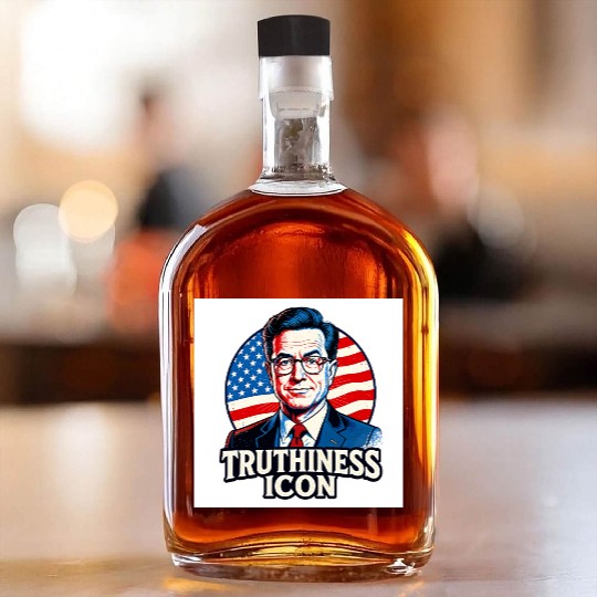Stephen Colbert – Truthiness Icon Retro Whiskey Bottles