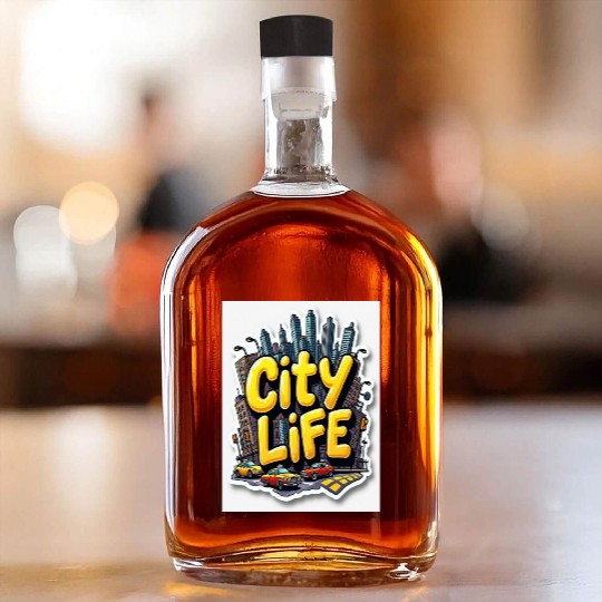 City Life Whiskey Bottles