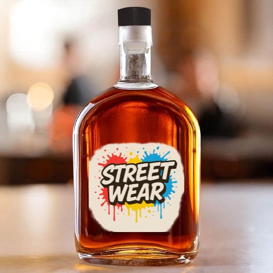 Vibrant Street Wear Graffiti Style Whiskey Bottles