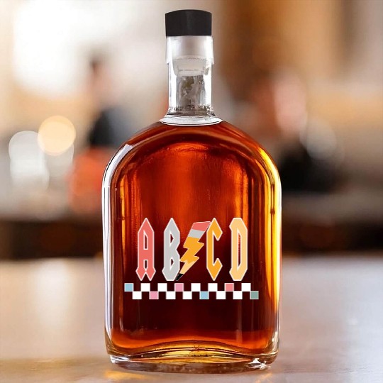 Abcd Teacher Whiskey Bottles, Teacher Appreciation Gift, Kin
