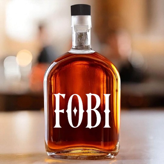 FOBI Fear of Being Included Dark Humor Gothic Whiskey Bottles