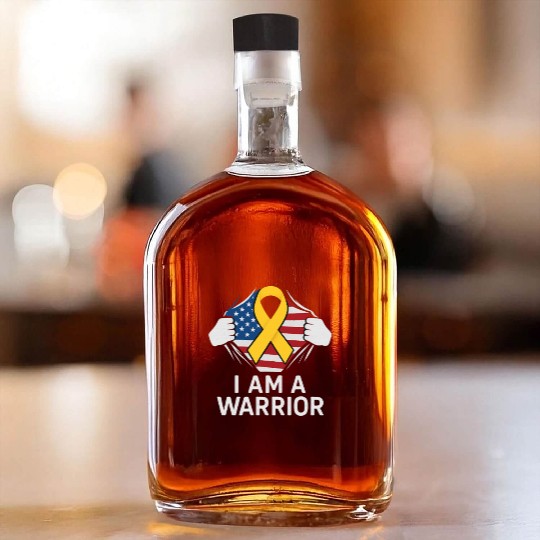 American Warrior of Strength & Awareness Whiskey Bottles