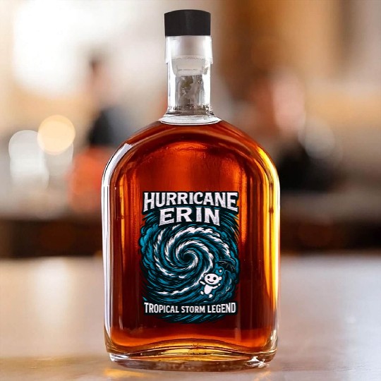Hurricane Erin Tropical Storm Legend Whiskey Bottles