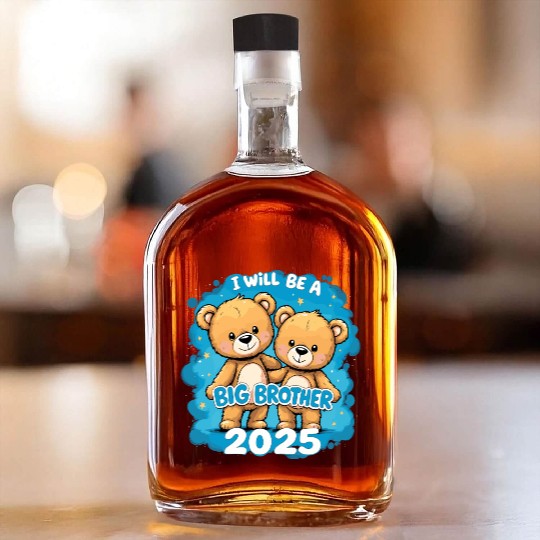 I Will Be Big Brother 2025 Teddy Bear Whiskey Bottles