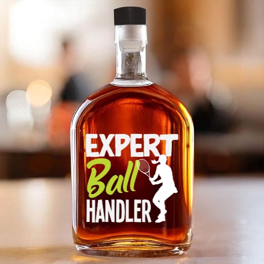 Expert Ball Handler Tennis Player Design Whiskey Bottles