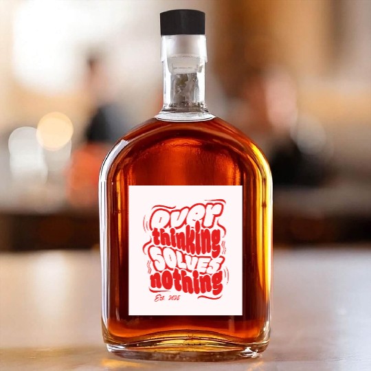 Positive Affirmation Illustration Whiskey Bottles