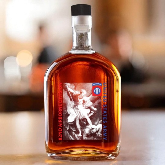 82nd Airborne - Saint Michael Whiskey Bottles