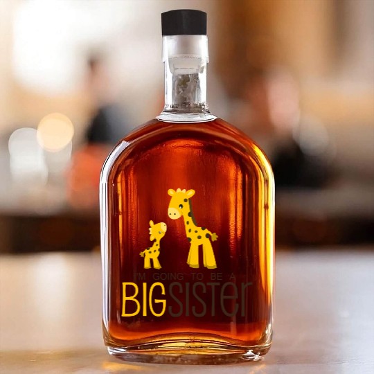 I am going to be a Big Sister Whiskey Bottles