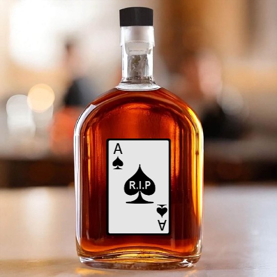 Rest in Peace Ace of Spades Whiskey Bottles