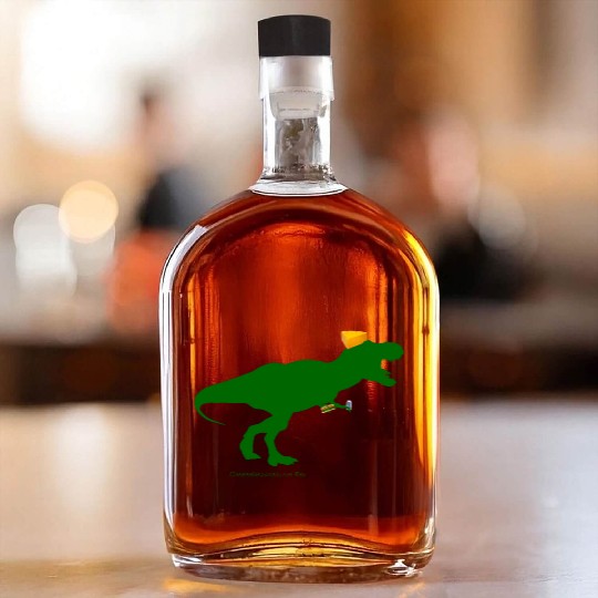 Cheesehead Cheeseheadasaurus Packers Dinosaur Whiskey Bottles