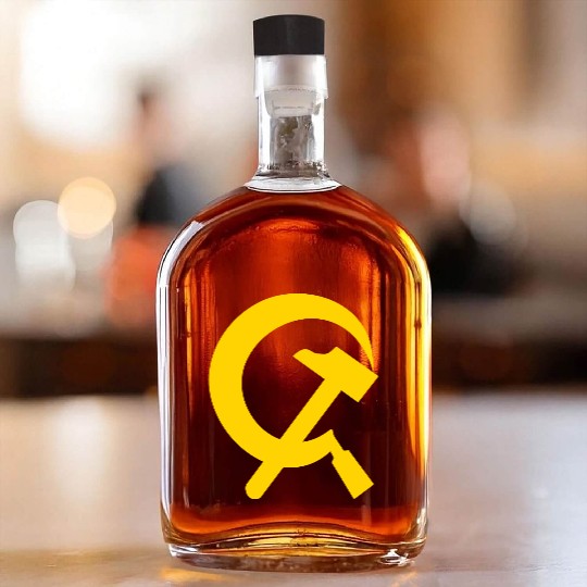 Hammer and sickle Whiskey Bottles