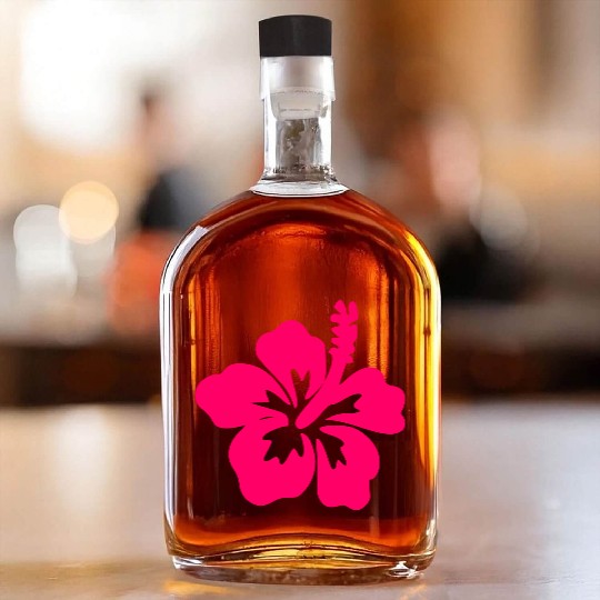 Flower - Hibiscus Whiskey Bottles